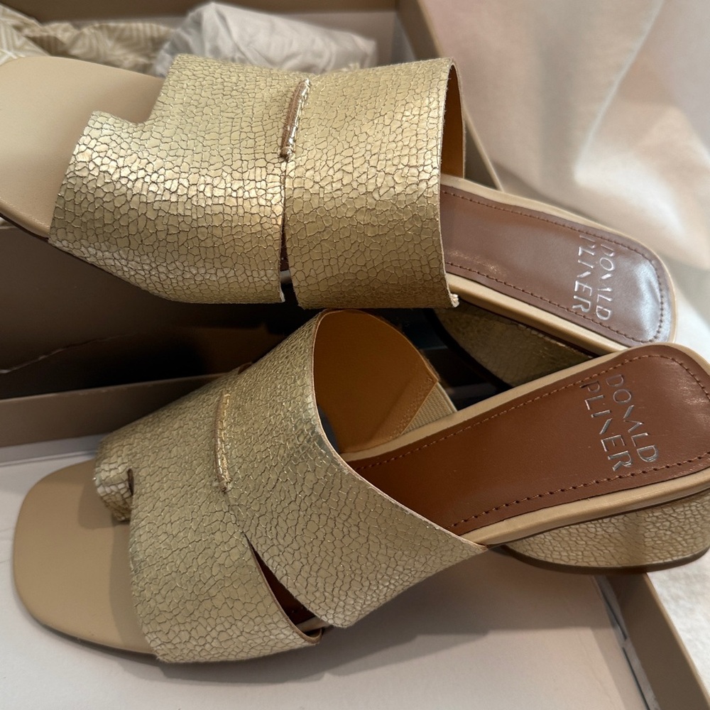 Donald J. Pliner Women's metallic Mules